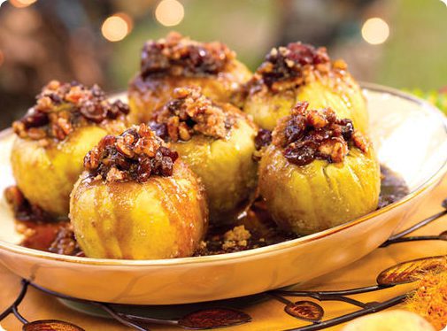 A picture of baked Eckert's apples