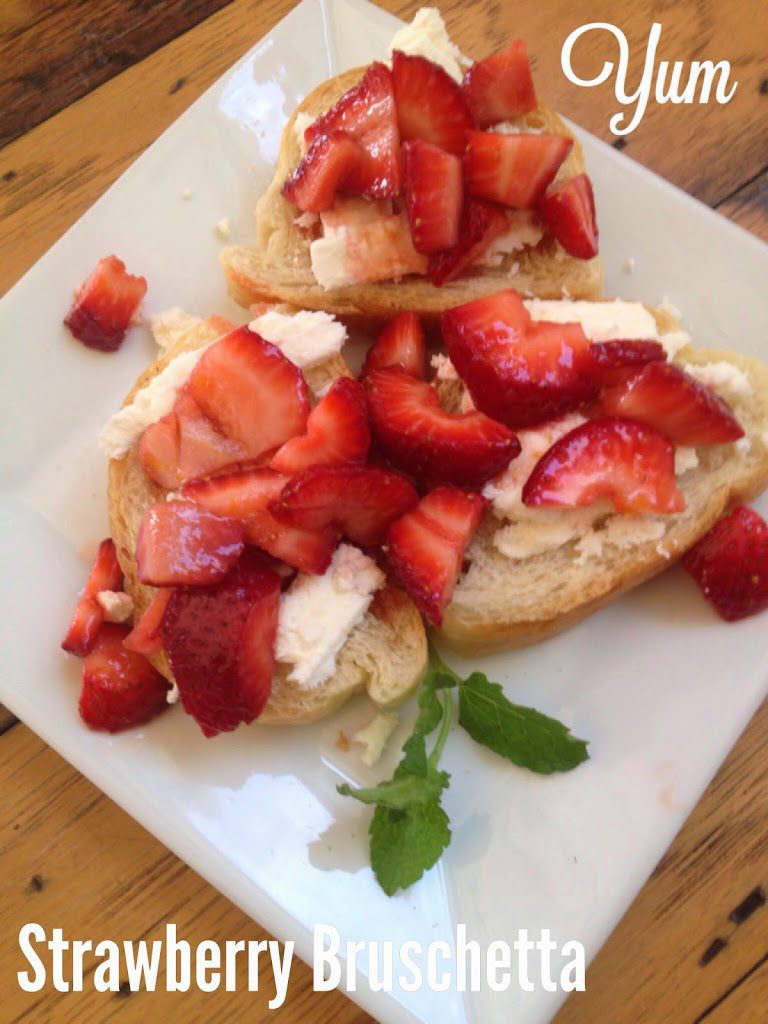 Sweet Strawberry Bruschetta