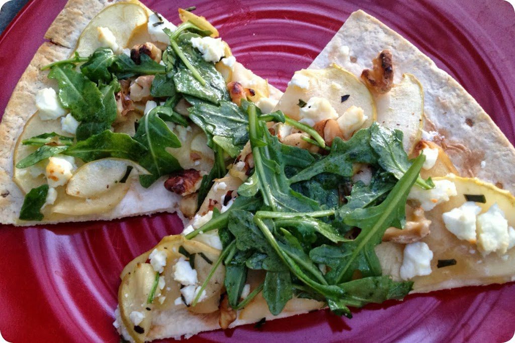 Apple Feta Walnut Pizza